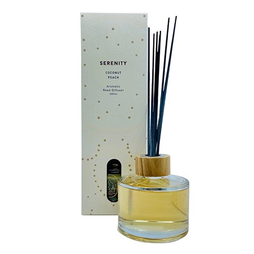 Reed Diffuser - Serenity - Coconut Peach   